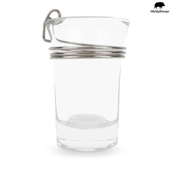 Kieliszek szklany z uchwytem do smyczy
