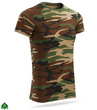 Męska koszulka militarna T-shirt - woodland camo