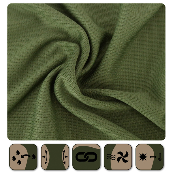 T-shirt termoaktywny khaki nadruk NIE MAM CZASU IDĘ DO LASU wz.2