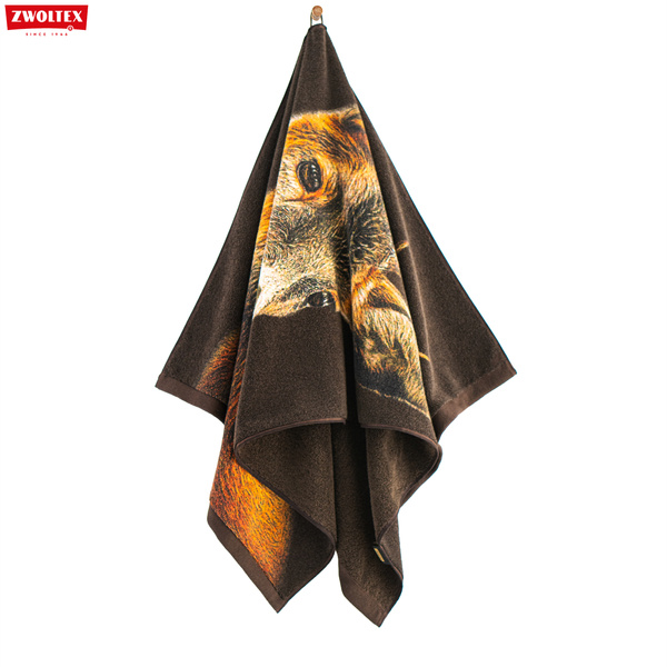 Myśliwski ręcznik bawełniany firmy Zwoltex - wzór Rogacz - 70x140cm