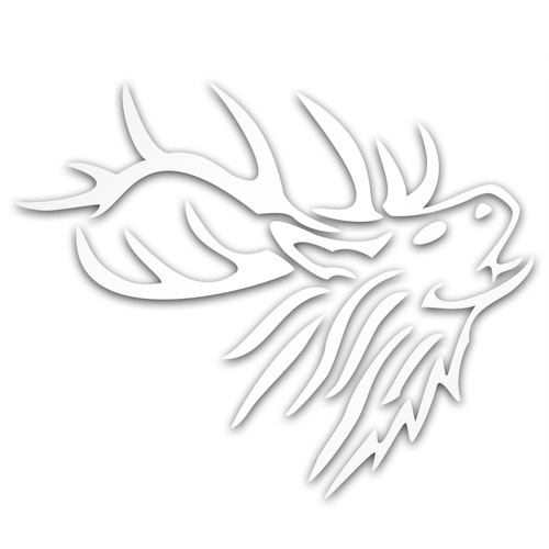 BYK NA RYKOWISKU odblaskowa naklejka na auto srebrna