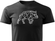 Koszulka T-shirt z myśliwskim nadrukiem geometrycznym Dzik