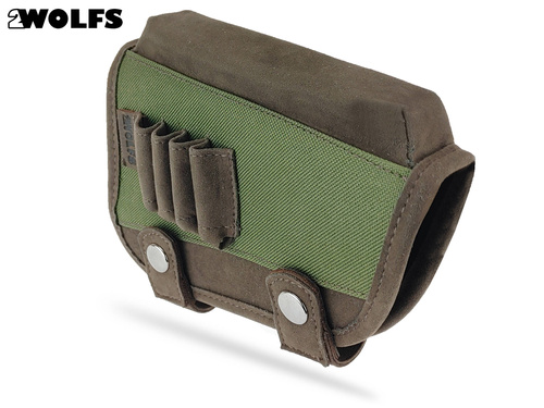 Ładownica na kolbę z skóra z kordurą - PUMA III