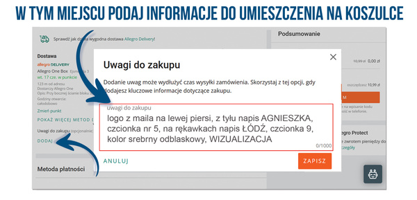 Damska bawełniana koszulka T-shirt z własnym nadrukiem - kolor biały