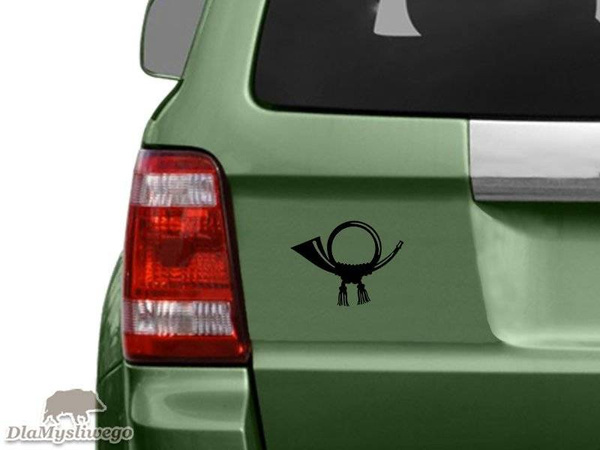 SYGNAŁÓWKA odblaskowa naklejka na auto czarna