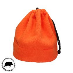 Myśliwska pomarańczowa czapka polarowa