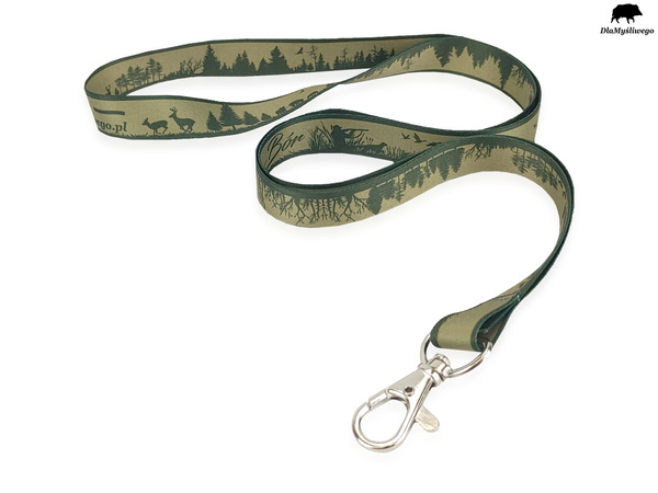 DARZ BÓR – smycz myśliwska z karabińczykiem