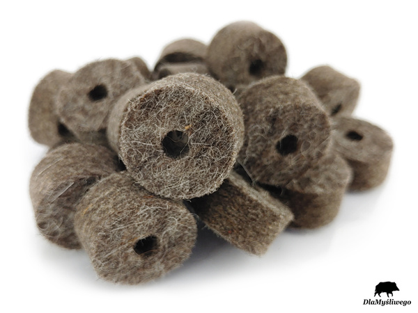 Przecieraki filcowe do broni śrutowej kal. 12 mm - 25 szt.