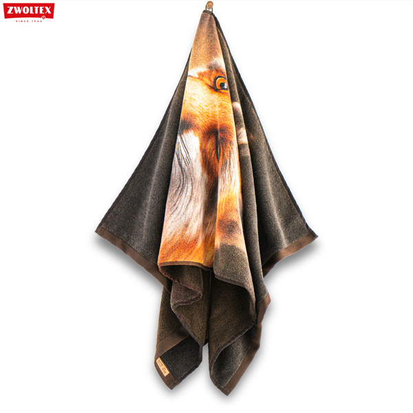 Myśliwski ręcznik bawełniany firmy Zwoltex - wzór Lis - 70x140cm