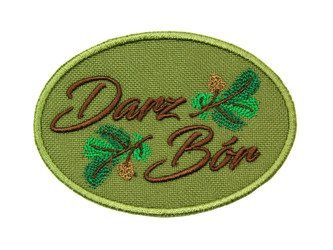Darz Bór naszywka owalna