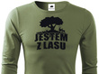 Longsleeve khaki - Jestem z Lasu