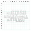 NIE MAM CZASU JADĘ DO LASU odblaskowa naklejka