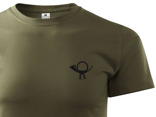 Koszulka myśliwska T-shirt nadruk - Sygnałówka 