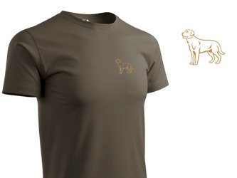 Labrador Retriever koszulka brązowa