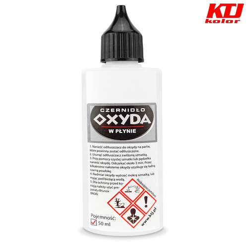 Oksyda w płynie czernidło do metalu KTJ - płyn 50 ml