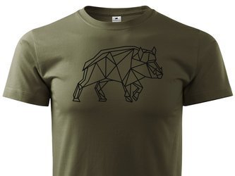 T-shirt dla myśliwego koszulka z nadrukiem Dzika