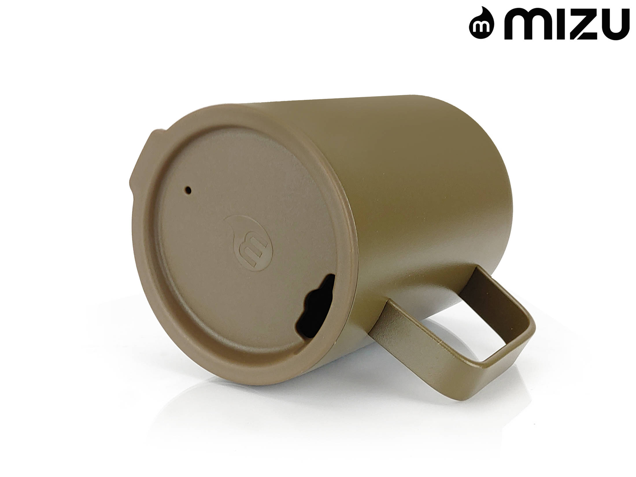 Mizu - Coffee Mug | 14 oz Stainless Mug | Vacuum Insulated | Stainless Safari Green