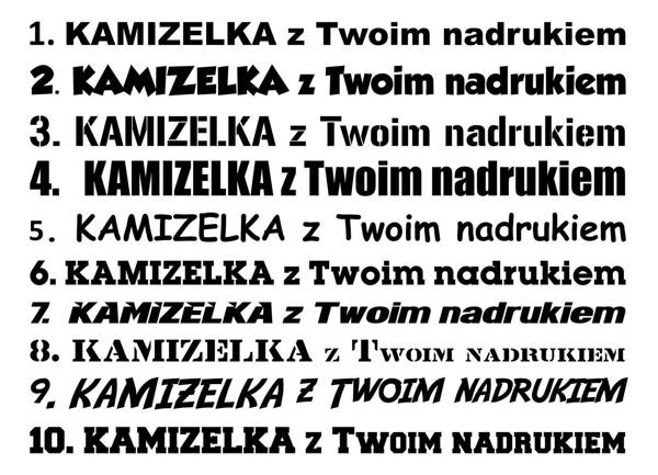 Kamizelka odblaskowa z własnym napisem lub logo