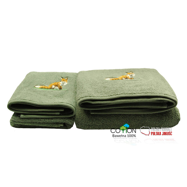 Komplet ręczników szarych – Lis