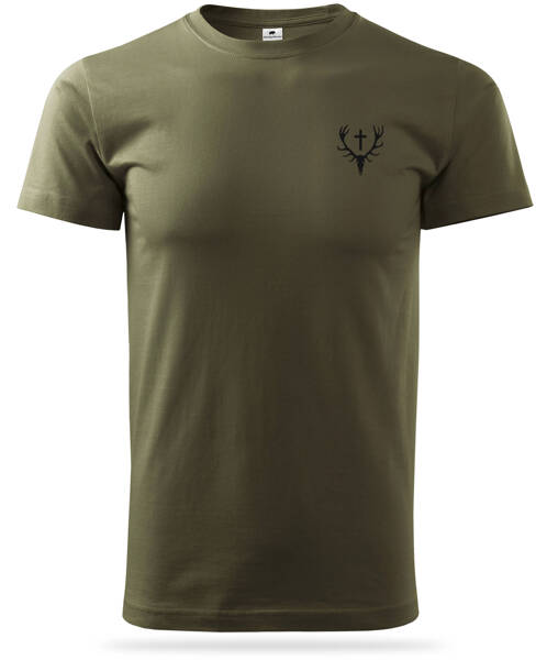 Koszulka myśliwska T-shirt nadruk - Wieniec