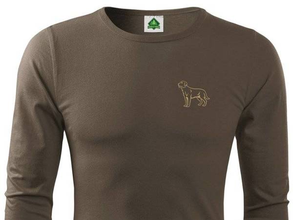 Labrador Retriever koszulka longsleeve brązowa