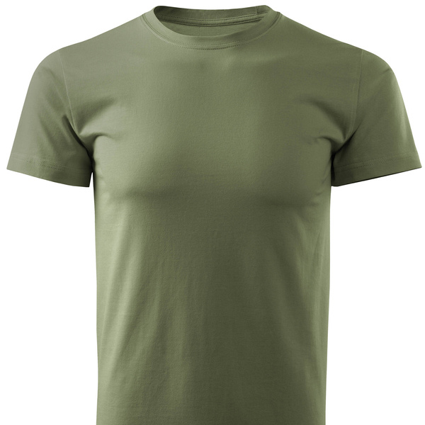 Męska koszulka bawełniana T-shirt - khaki roz. M