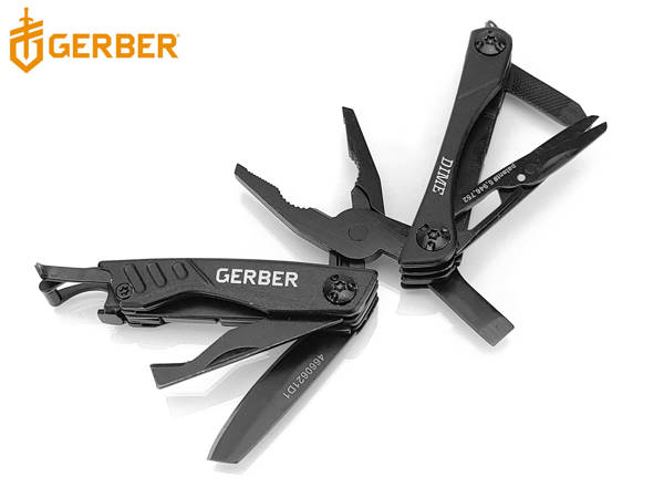 Multitool mini GERBER Dime black - 12 narzędzi