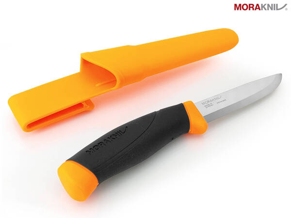 Nóż MORAKNIV Companion - stal nierdzewna - pomarańczowy fluo