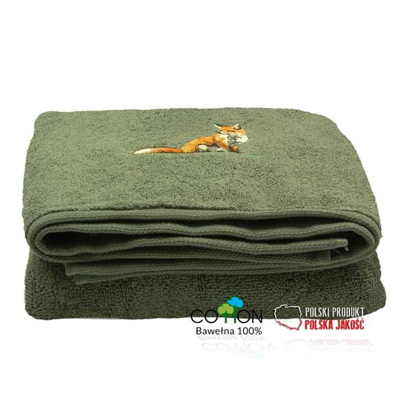 Ręcznik bawełniany szary – Lis
