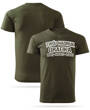 Koszulka T-shirt z własnym nadrukiem - zieleń wojskowa