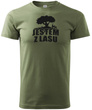 Koszulka myśliwska T-shirt nadruk Jestem z Lasu