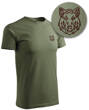 Koszulka myśliwska T-shirt z haftem - GŁOWA DZIKA