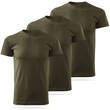 Zestaw bawełnianych koszulek gładkich MILITARY - 3 PAK