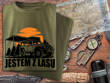 koszulka T-shirt nadruk JESTEM Z LASU